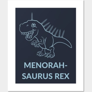 Menorah-Saurus Rex-D Posters and Art